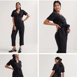 Hatch Maternity - The Noelle Jumpsuit (Black); Size 6-8; NEW WITH TAGS